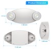 Spectsun Lighting 1 Pack LED Emergency Light with Battery Backup-Adjustable
