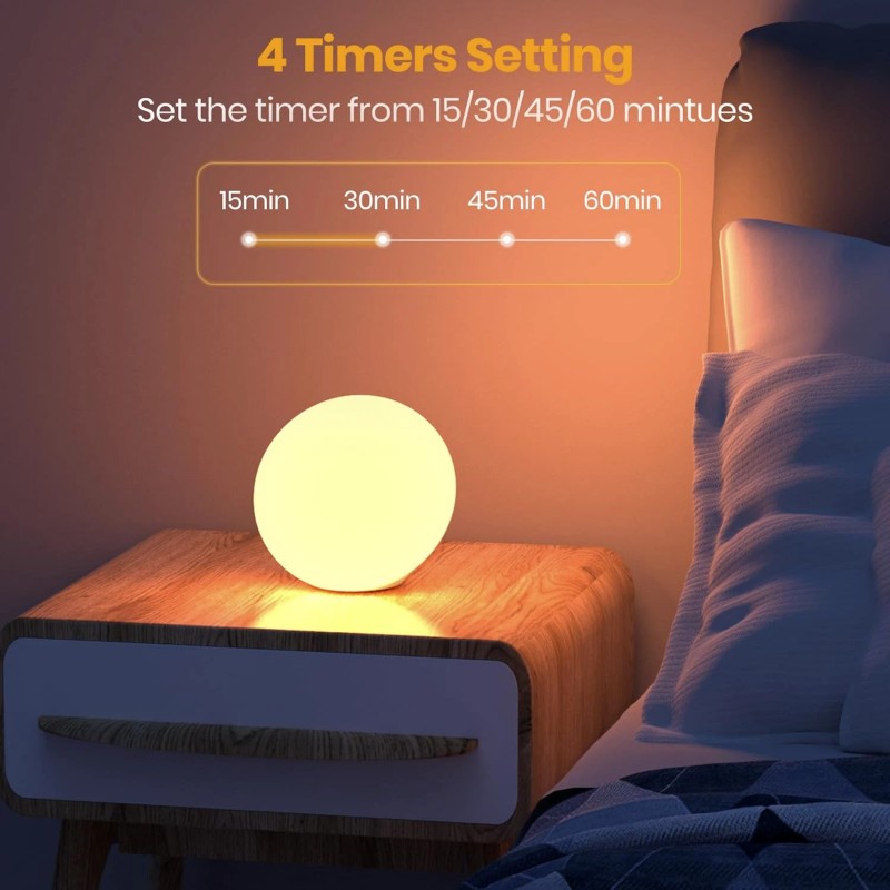 LASTAR Sun Lamp, 10,000 Lux Sunlight Lamp with 4 Color