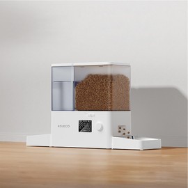 Rojeco 2-in-1 Automatic Cat Feeder and Water Dispenser, 5L Food Capacity, 3.5L Water Capacity