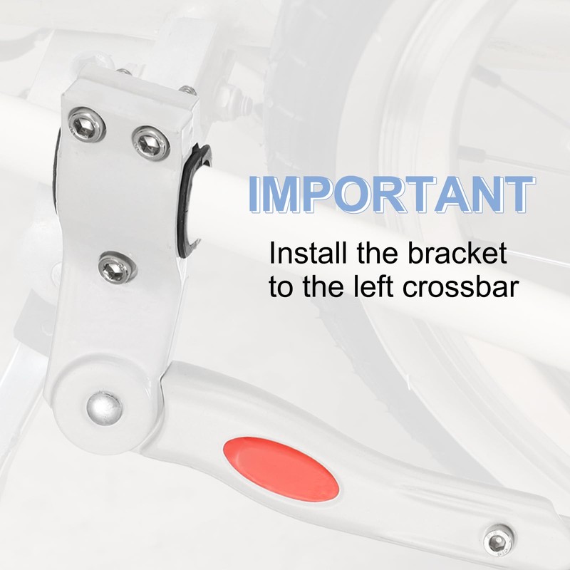 sourcing map Back Bike Kickstand Aluminium Adjustment Bicycle Single-Side Kick