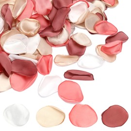 Milifox 200 Pieces Silk Rose Petals Soya Flower Silk Petals Artificial Scatter for Wedding Birthday Table Centerpieces Party Confetti Bridal Showers Romantic Night Decoration (Soya)