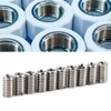 Thread Inserts, 10 Pcs Thread Reducer M8 to M6, Threaded