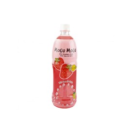 Nata de Coco with Strawberry Juice - 1L (Pack of 2)