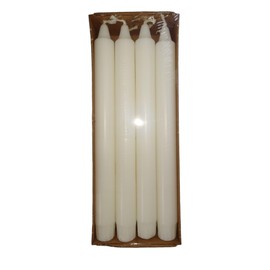 Diana Candles Taper Candles White Stearin Diameter 2.3 cm x Height 24 cm (8 Candles) Household Candles