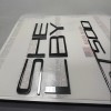 Advanced Trims SHELBY + GT500 SPOILER SPLITTER BUMPER CHROME PLASTIC