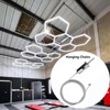 Hexagon Garage Light Suspension Cables Lighting Chains Kit,10 Pack Adjustable