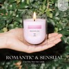 KOIMYSA Rose Scented Candles, Pink Floral Aromatherapy Candle Gifts for