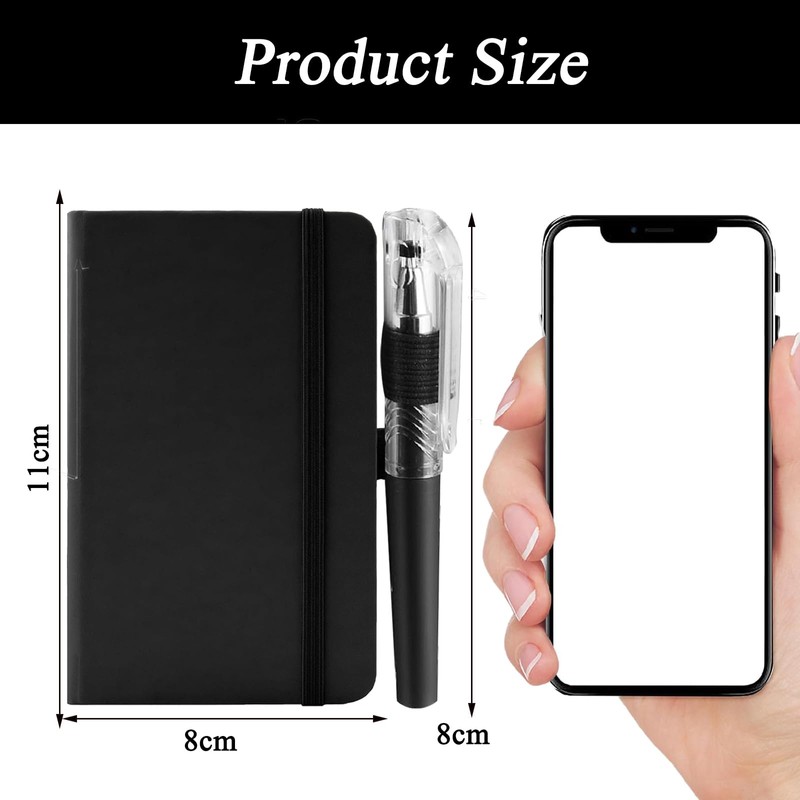 LINXINS A7 Notebook Pocket Notebook with Pen, Small Notebooks Pocket