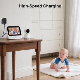 Jeestam 5V Charger Compatible for HelloBaby Monitor HB66, HB50, HB6550, HB30 Baby Camera Monitor K05S050100U Power Cord, NOT for HB24 HB32