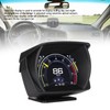 Black Vehicle HUD Display Multifunction OBD HUD Gauge 9 Alarm
