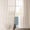 HPD Half Price Drapes SHCH-SS071611-84 Solid Faux Linen Sheer Curtain