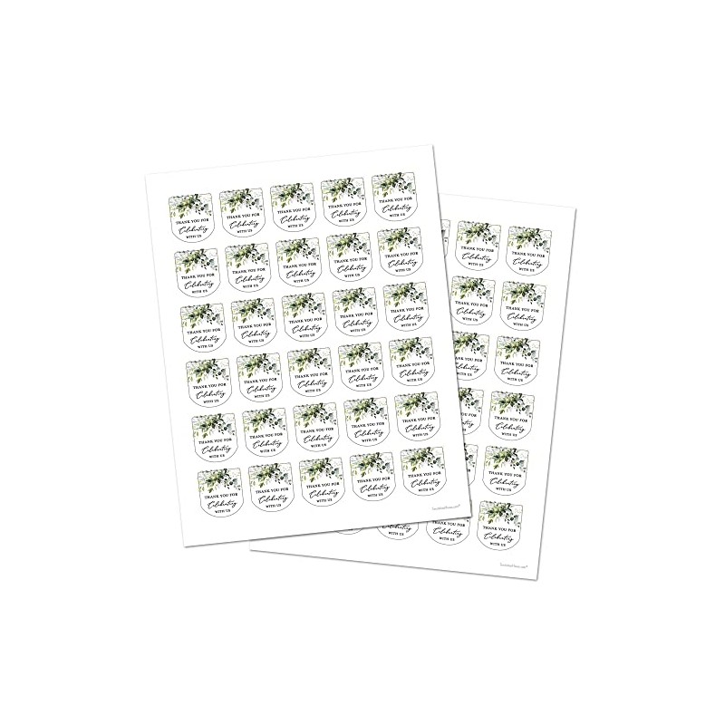 Hand Sanitizer Labels Thank You Wedding Favor Stickers - Set