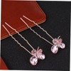 FOMIYES Luxury U-shape Rhinestone Hairpin Set Bridal Hair Stick Chopsticks