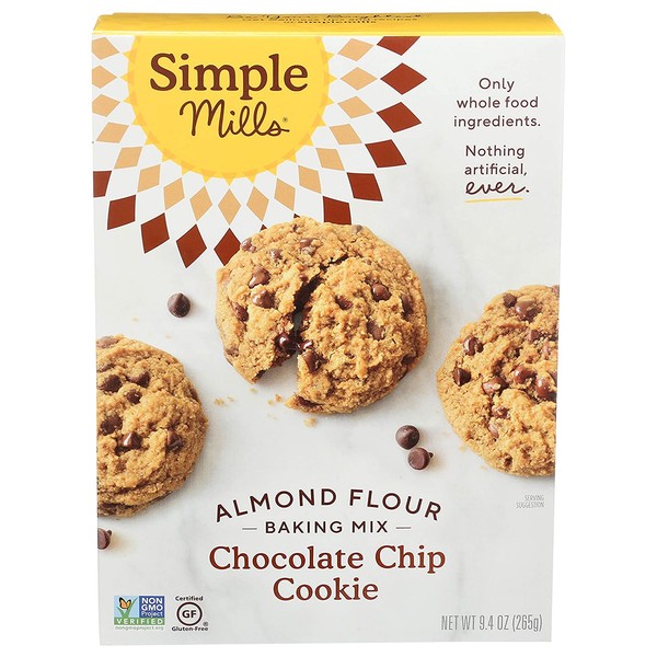 Simple Mills Almond Flour Baking Mix, Gluten Free Chocolate Chip Cookie Dough Mix, Made with whole foods, (Packaging May Vary) (170967-71714)