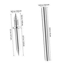 Gadpiparty 200 Pcs Double Head Picture Nails with Sleeves High Strength Seamless Skirting Nails for Baseboards Wardrobes and Furniture Versatile and Traceless Design