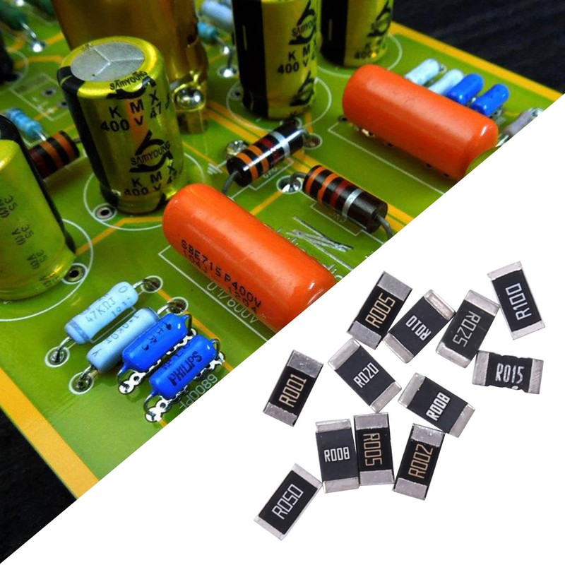 Tuperoymse 50Pcs Alloy Resistance 2512 SMD Resistor Samples Kit,10 Kindsx5pcs=50pcs