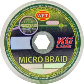 WFT Micro Braid KG Chartreuse 150 m Braided Fishing Line, Diameter/Load Capacity: 0.04 mm/3 kg