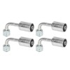 10 Pcs 3/8in Air Conditioning 90 Degree Beadlock Aluminum AC