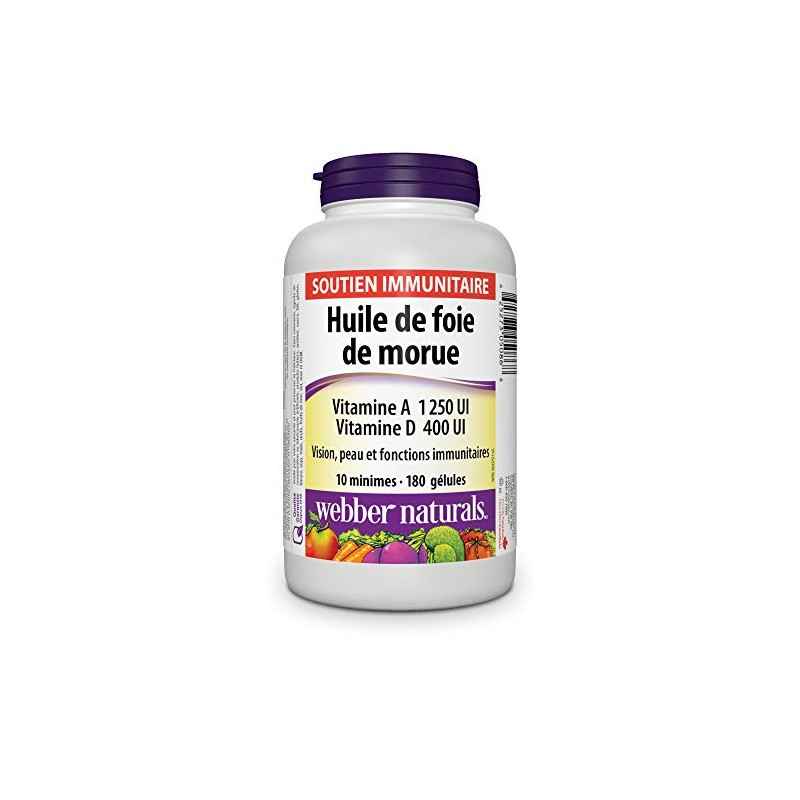 Webber Naturals Webber Naturals Cod Liver Oil with Vitamin A