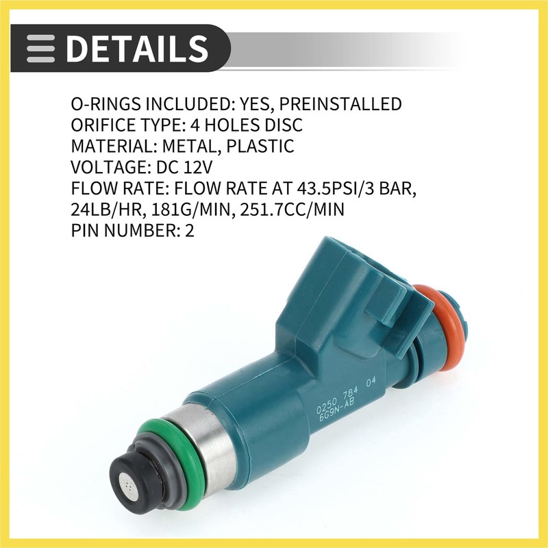 PARSKILO Fuel Injector, Fuel Injection Nozzle, for Land Rover LR2