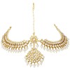 Aheli Indian Traditional Bollywood Faux Pearls Maang Tikka Matha Patti