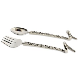Culinary Concepts London Octopus Salad Servers Salad Fork and Spoon Set Ideal for Vegetables, Pasta & Salads