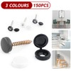 Aieino 150pcs Plastic Cover Caps for M4-M6 Screws, Snap Disc