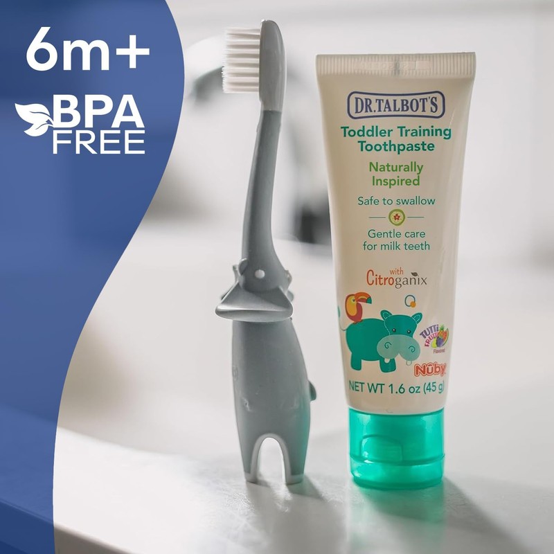Dr. Talbot's Toddler Training Toothbrush and Naturally Inspired Kids Toothpaste