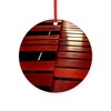 CafePress Marimba Round 4" MDF Holiday Ornament