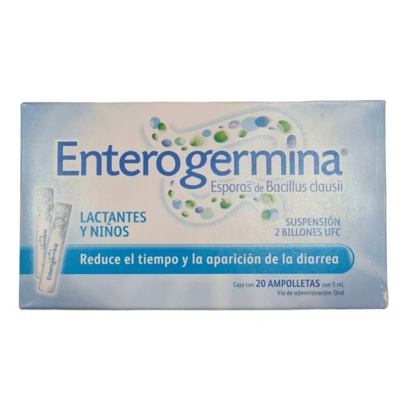 Enterogermina 2 Billones De Probióticos, 20 Ampolletas