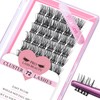 Cluster Eyelashes, Pack of 72 Individual Eyelashes, Eyelash Clusters, DIY