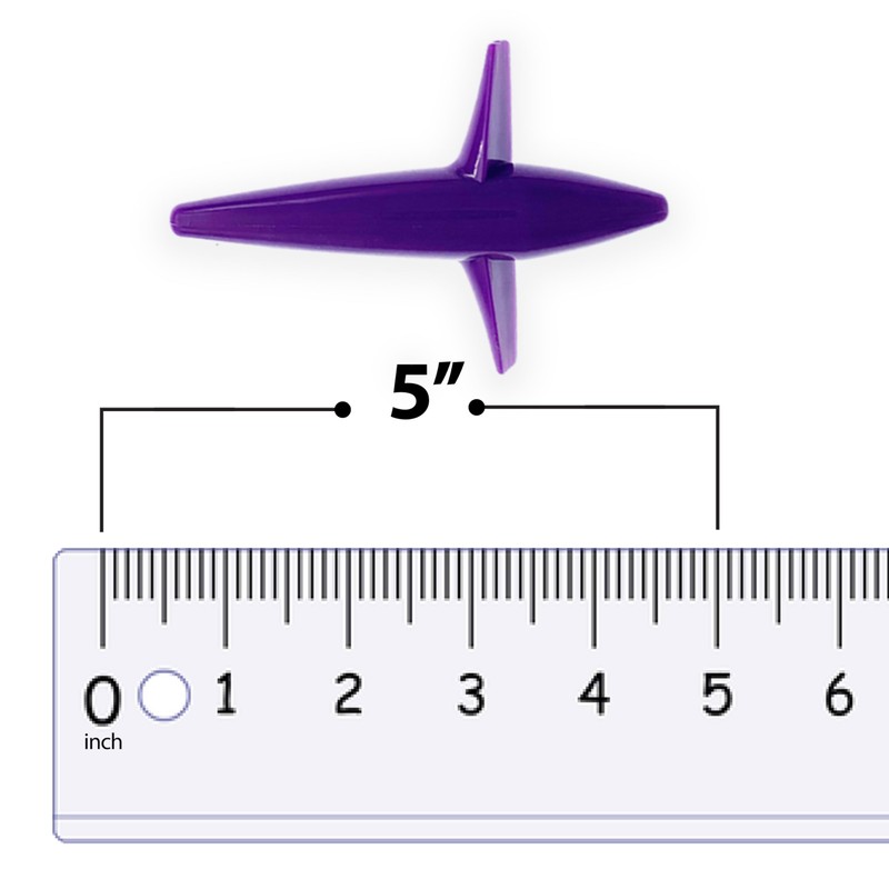 5" Bird Teaser Trolling Lures, 10 Pcs Purple, Saltwater Fishing