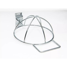 Exhivit Gancho Exhibidor  Porta Gorra Cromo P/ Panel 12 Piezas