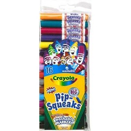 Crayola 58-8703 Pip-Squeaks Washable Markers 16 Count