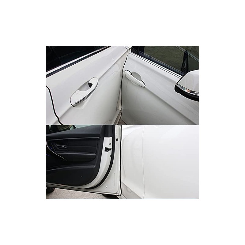 Protector de Borde Canal U PVC Negro 108 Pulgadas