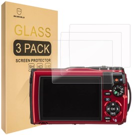 Mr.Shield Screen Protector compatible with Olympus Tough TG-7 TG-6 TG-5 TG-4 [TG7 TG6 TG5 TG4] [Tempered Glass] [3-PACK] [Japan Glass with 9H Hardness]