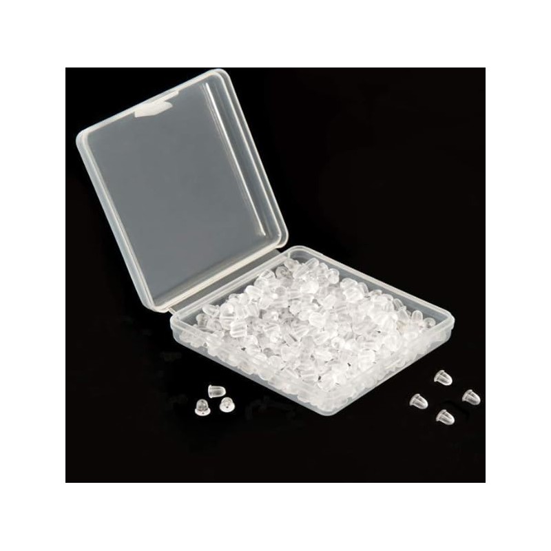 Silicone Earring Backs Earring Backings Soft Clear Ear Safety Back