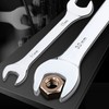 Mcoser 22*24mm Chrome Vanadium Steel Open End Flat Wrench