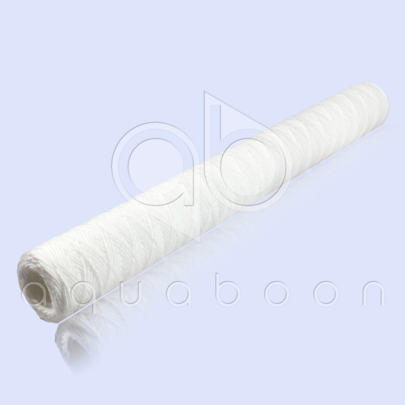 Aquaboon 1 Micron 20" x 2.5" String Wound Sediment Water