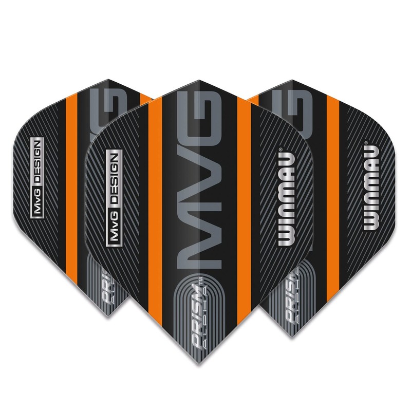 WINMAU Prism Alpha Michael Van Gerwen MvG Black and Orange