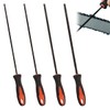 Pack of 4 File for Chainsaw, 3.2 mm/4.0 mm/4.8 mm/5.5