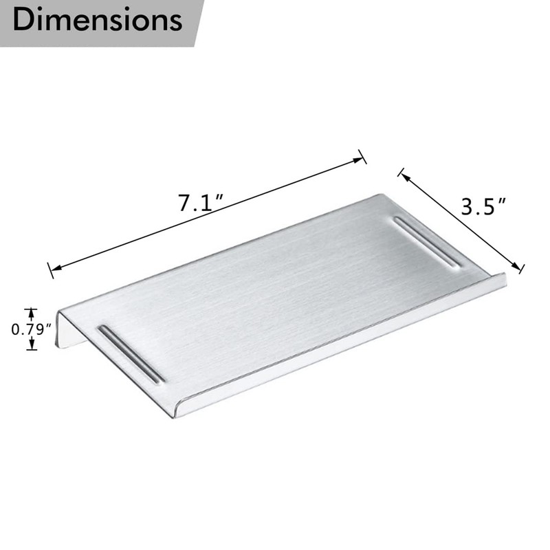 Hallyware Bathroom Small Cell Phone Shelf Stainless Steel Anti-Slip Phone
