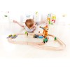 Hape Eisenbahn Spielset mit Kran, drehbarem Kipper und Ladung, ab