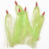 Fishing Bucktail Teasers Kit, 10pcs Mylar Flash Teaser Tail Fishing