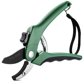 Nevlers 8" Professional Heavy Duty Anvil Pruner |The Garden Shears Pruning Tool Has Stainless Steel Blades, 8mm Cutting Capacity| Pruning Shears for Gardening Hand Pruner | Green Garden Pruning Shears