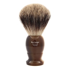 Edwin Jagger 5EJ872 Extra Large Best Badger Shaving Brush, Imitation Light Horn for use with Shaving Cream or Soap for Men