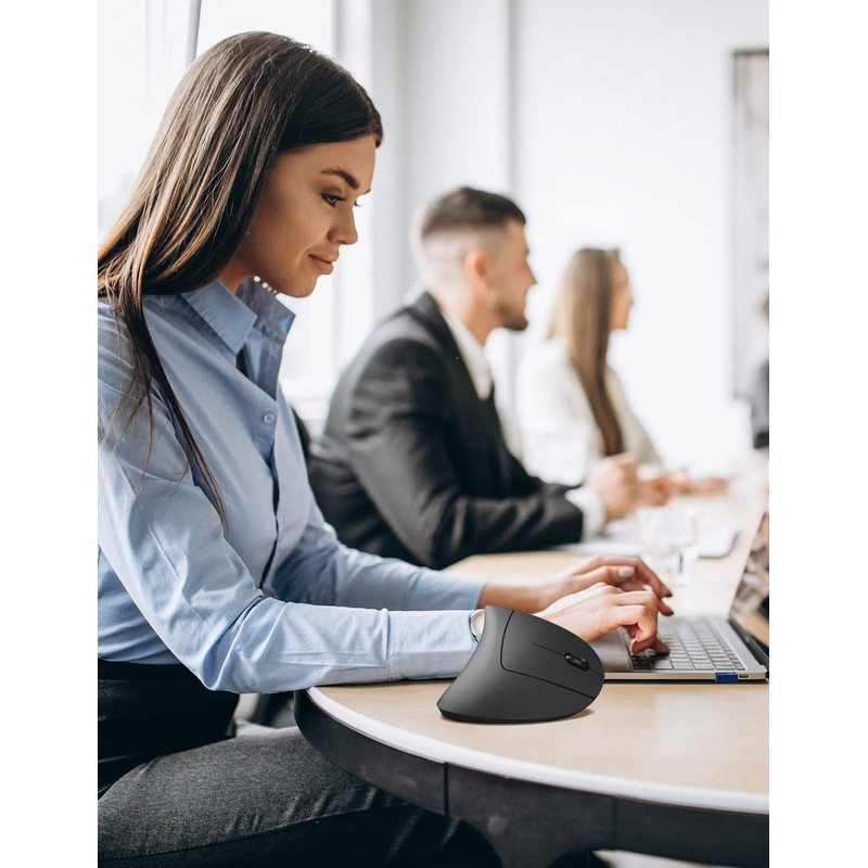 TECKNET 2.4G Ergonomic Mouse Vertical Wireless - 4800 DPI Optical