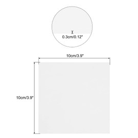 sourcing map Stained Glass Sheet Mosaic Tile 3.9 Inch x 3.9 Inch White Stained Glass Sheets for Crafts DIY, Art Project