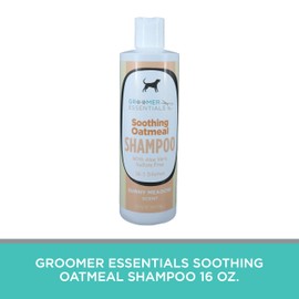 GROOMER ESSENTIALS - All Natural Soothing Oatmeal Dog Shampoo 16oz. (for Itchy Skin)