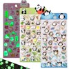 DanYun 3D Stickers, Set of 3, Cute, Luminous, 3D Epoxy